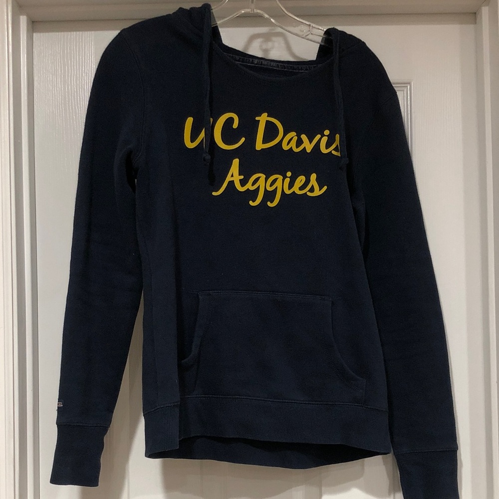 UC Davis Aggies Navy Pullover Hoodie Sweatshirt